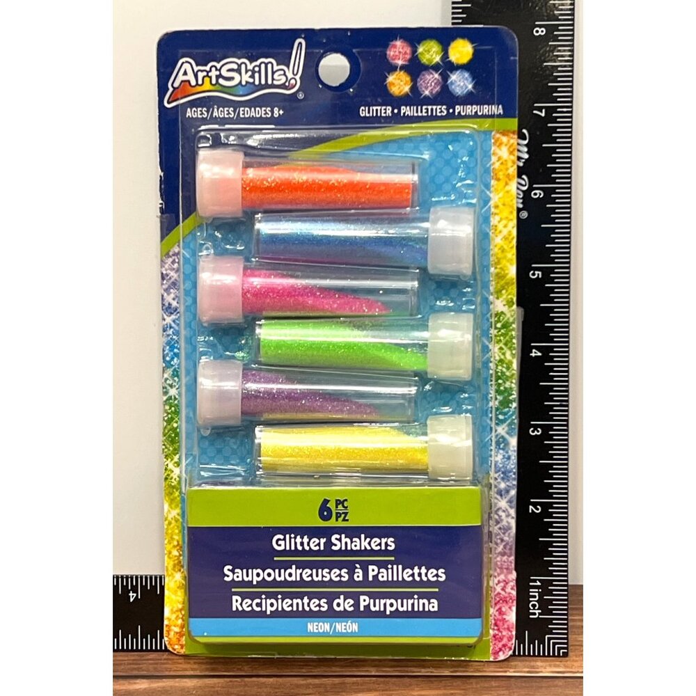 ArtSkills Neon Glitter Shakers 6-Piece Set